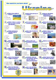 English Worksheet: Ukraine-Quiz