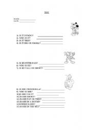 English worksheet: HE, SHE AND IT