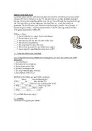 English worksheet: Jason and his dog