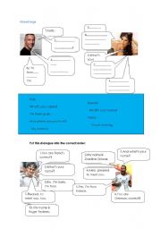 English Worksheet: Greetings&countries