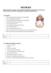 English Worksheet: Future