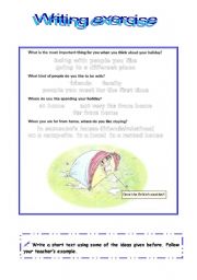 English Worksheet: Writing Exercise