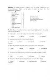 English worksheet: jobs