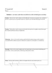 English Worksheet: Daily Grammer