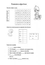 English Worksheet: Possessive