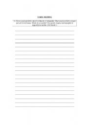 English Worksheet: TOEFL Writing 