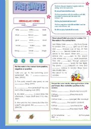 English Worksheet: PAST SIMPLE