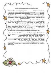 English Worksheet: tenses