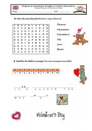 English Worksheet: valentines day