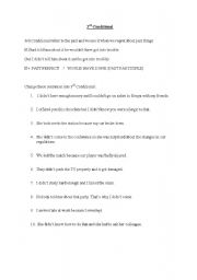 English Worksheet: Third Conditional
