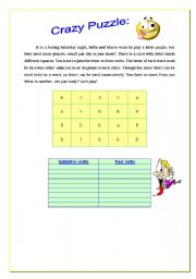 English Worksheet: CRAZY PUZZLE