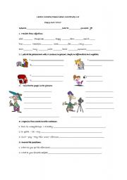 English worksheet: describing people