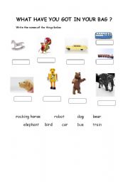 English worksheet: have got / has got