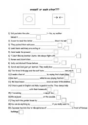 English Worksheet: Reflexive pronouns