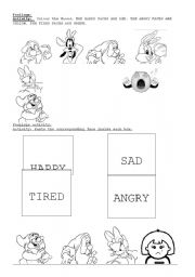 English worksheet: Feelings simple activities