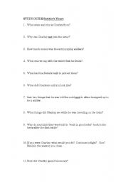 English Worksheet: Soldiers Heart Study Guide