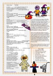 English Worksheet: HALLOWEEN - reading and listening comprehension