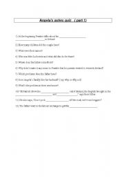 English Worksheet: Angelas ashes