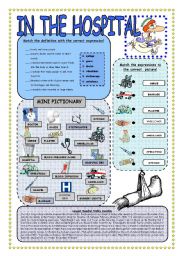 In the hospital - worksheet