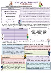 WHY ARE WE DIFFERENT? Gender differences