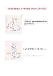 English Worksheet: the british isles and the united kingdom