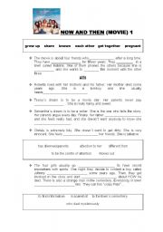 English Worksheet: MOVIE NOW AND THEN
