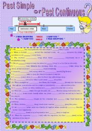 English Worksheet: Past simple or Past Progressive