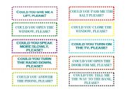 SITUATIONS & POLITE REQUESTS (A SET OF CARDS, 2 pages))