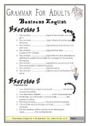 English Worksheet: Grammar for Adults (Business English) 