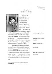 English Worksheet: Terry Fox Cloze Exercise