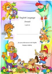 English Worksheet: ELAward2