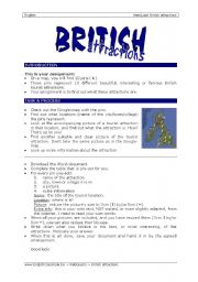 English Worksheet: British attractions