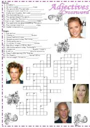 ADJECTIVES CROSSWORD