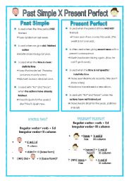 English Worksheet: Simple Past x Present Perfect