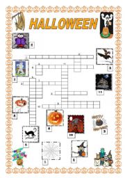 English Worksheet: Halloween- vocabulary Activity