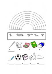 English Worksheet: Colors and objects