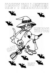 English Worksheet: happy halloween