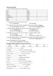 English Worksheet: Likes and Dislikes + gerund or infinitive