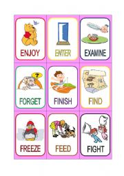 VERB CARDS 7