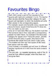 English Worksheet: My favourite games collection (2 / 4)