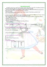 English worksheet: red riding hood