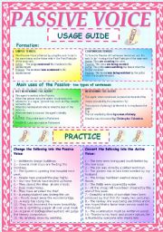 PASSIVE VOICE- GRAMMAR REFERENCE AND PRACTICE 