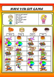 English Worksheet: HAVE YOU GOT GAME(TOYS VOCABULARY)