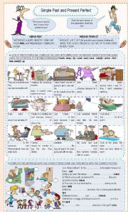 English Worksheet: Simple Past and Present Perfect