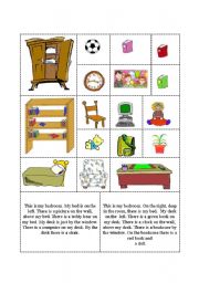 English Worksheet: My bedroom