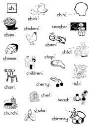 English Worksheet: -ch-  Consonant diagraph