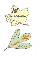 English Worksheet: Autumn