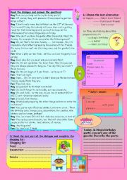 English Worksheet: birthday