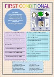 English Worksheet: FIRST CONDITIONAL