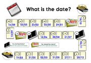 English Worksheet: Dates_Game_Board